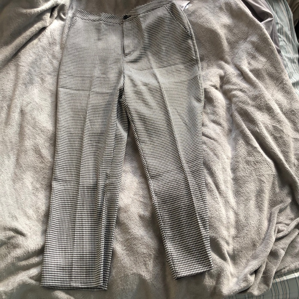 Black & White Woven Pants